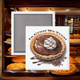 Imán Pie de chocolate, en corteza confiamos