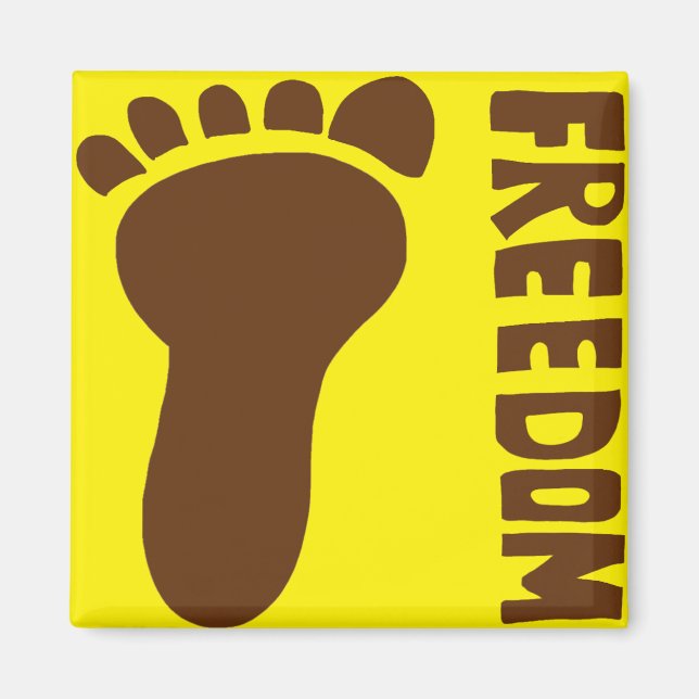 Imán pie de libertad (Frente)