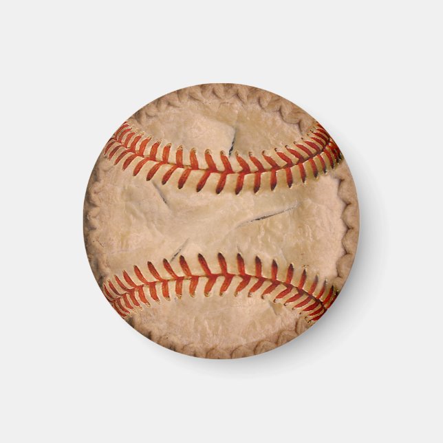 Imán Pie de manzana de béisbol (Frente)