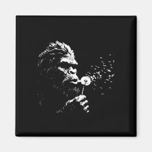 Imán Pie Grande soplando diente de león sasquatch vinta