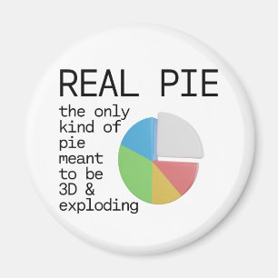 Imán Pie real - el único tipo de pastel que se supone q