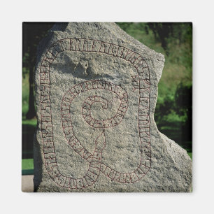 Imán Piedra de la runa fuera del castillo de Gripsholm
