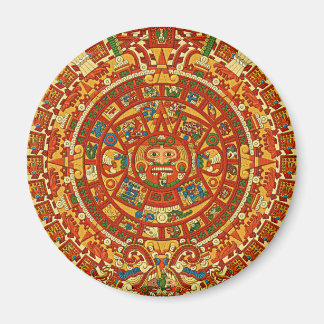 Imán Piedra del calendario azteca o piedra del sol de M