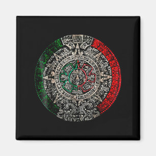 Imán Piedra del Sol Calendario Azteca Arte Mexicano Tal