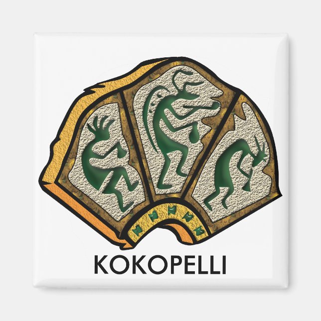 Imán Piedra Kokopelli (Frente)
