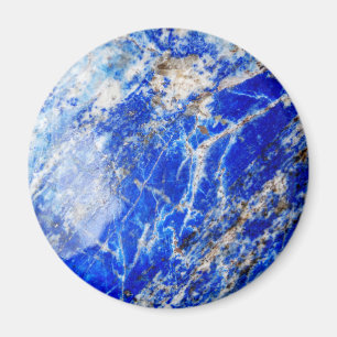 Imán Piedra mineral azul profundo vibrante