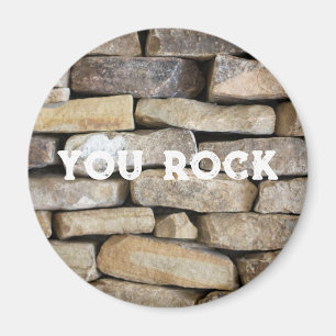 Imán Piedra pared apilada de rocas que rocas Personaliz