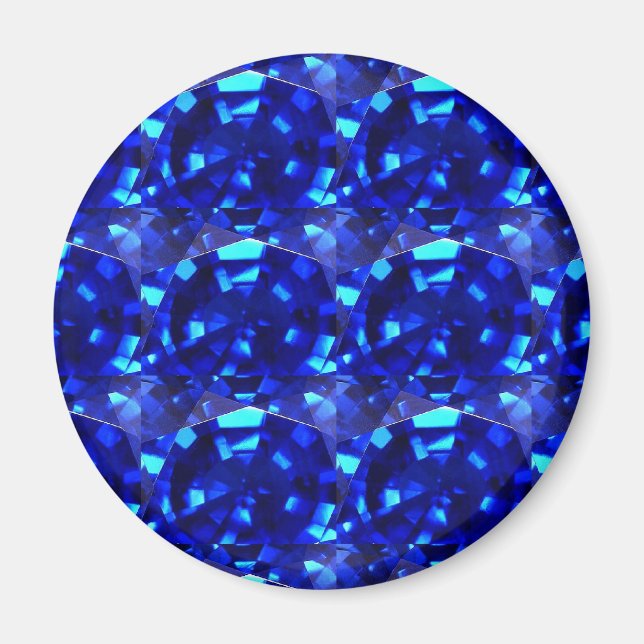 Imán piedra preciosa azul (Frente)