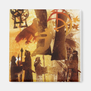 Imán Piedra testigo y símbolos