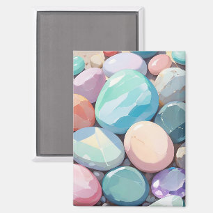 Imán Piedras coloreadas pasteles