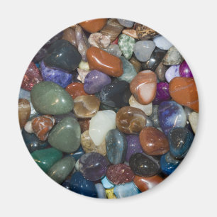 Imán Piedras coloridas pulidas