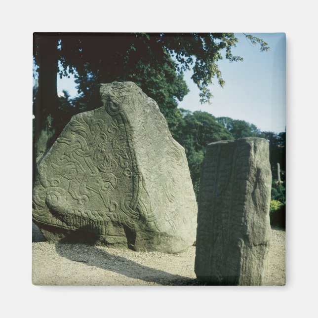 Imán Piedras de ramas de vikini (Frente)