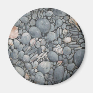 Imán Piedras en la playa conchas rocas rocas Pintando a
