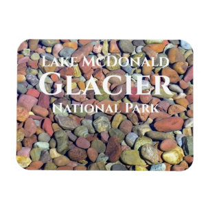 Imán Piedras suaves en el lago de agua McDonald, policí