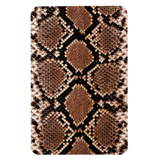 Imán Piel de serpiente de cascabel de diamante occident (Vertical)