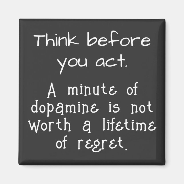 Imán Piensa antes de actuar (Frente)