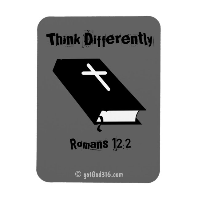 Imán Piensa de manera diferente gotGod316.com Biblia (Vertical)