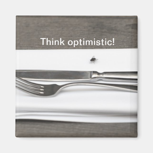 Imán ¡Piensa optimista! (Frente)