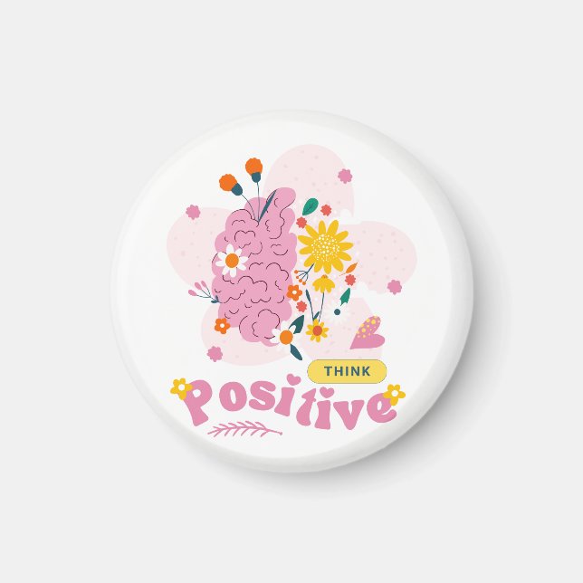 Imán Piensa Positivo (Frente)