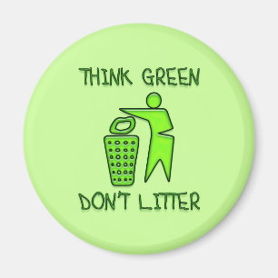 IMÁN PIENSE EL VERDE, NO DEJE EN DESORDEN