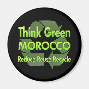 Imán Piense Marruecos verde