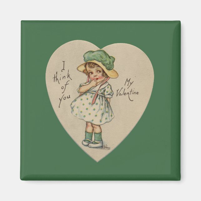 Imán Pienso en ti Mi San Valentín (Frente)