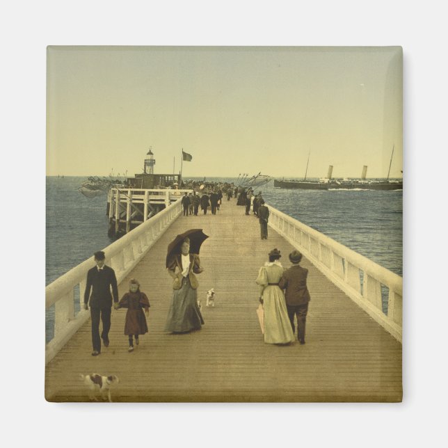 Imán Pier en Ostend, Flandes Occidental, Bélgica (Frente)