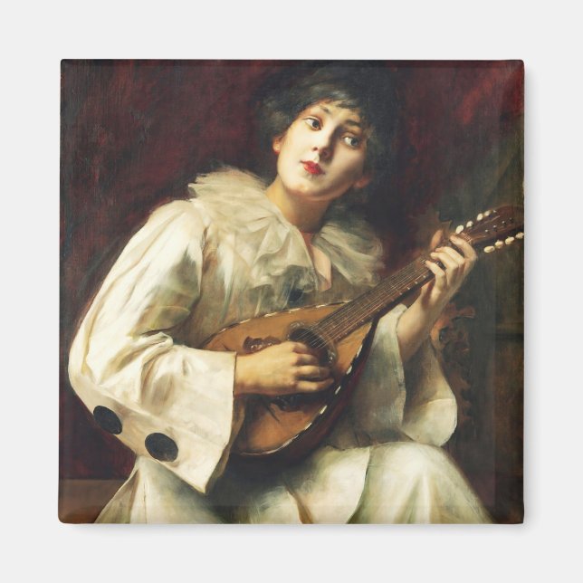 Imán Pierette Tocando el Lute de Paul De La Boulaye (Frente)