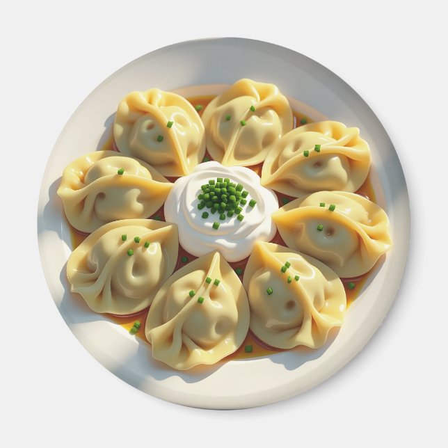 Imán Pierogi Cutáneo Realista (Frente)