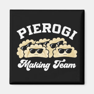 Imán Pierogi Making Team Pierogi Maker Food Polaco