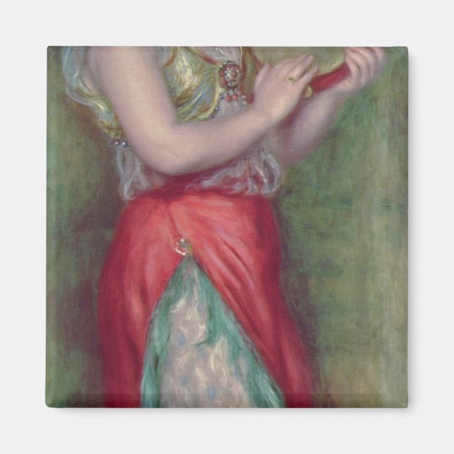 Imán Pierre A Renoir | Chica bailarín con ambourine (Frente)