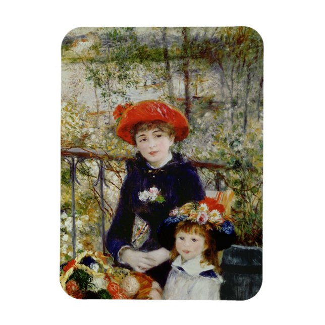Imán Pierre A Renoir | Dos hermanas, o en la terraza (Vertical)
