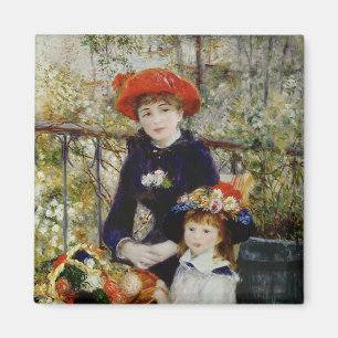 Imán Pierre A Renoir  Dos hermanas o en la terraza
