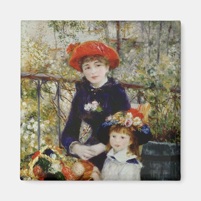 Imán Pierre A Renoir | Dos hermanas, o en la terraza (Frente)