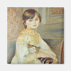 Imán Pierre A Renoir   Julie Manet con gato