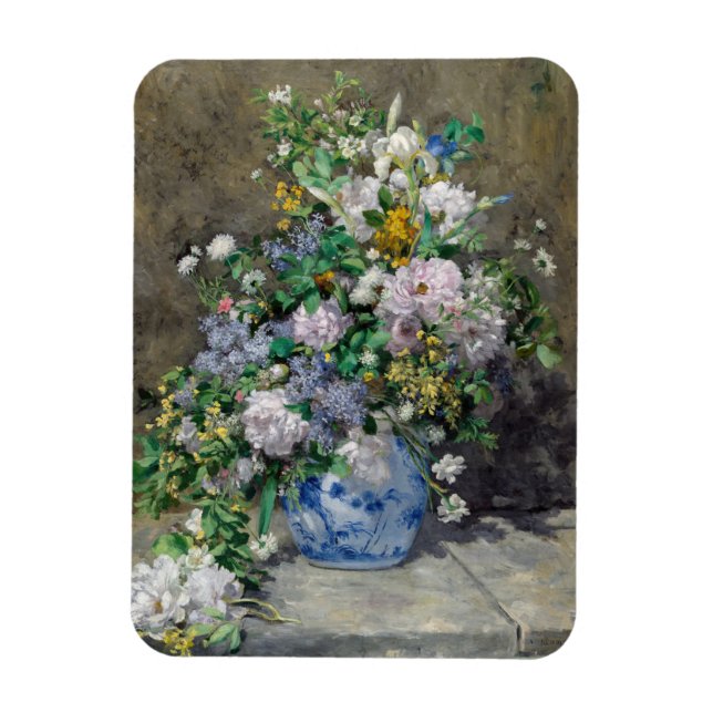 Imán Pierre-Auguste Renoir - Bouquet de primavera (Vertical)