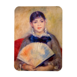 Imán Pierre-Auguste Renoir - Chica con ventilador