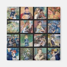 Imán Pierre-Auguste Renoir - Collage de cuadrícula de o