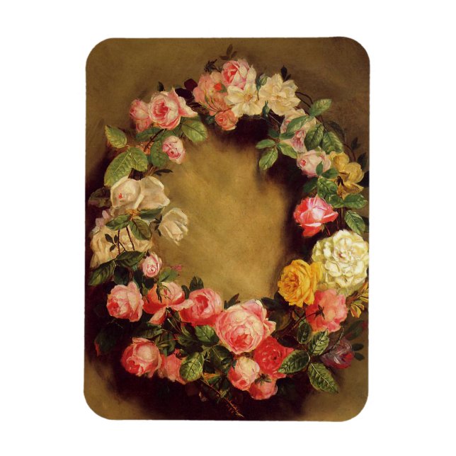 Imán Pierre-Auguste Renoir - Corona de Rosas (Vertical)