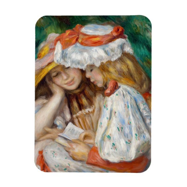 Imán Pierre-Auguste Renoir - Dos Chicas leyendo (Vertical)