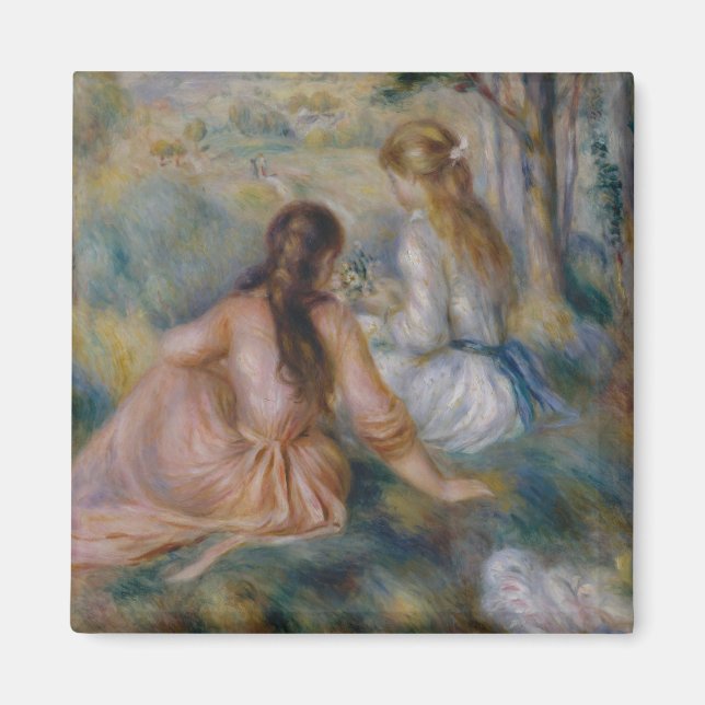 Imán Pierre Auguste Renoir | En la pradera (Frente)