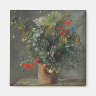 Imán Pierre-Auguste Renoir - Flores en una plaza 1866