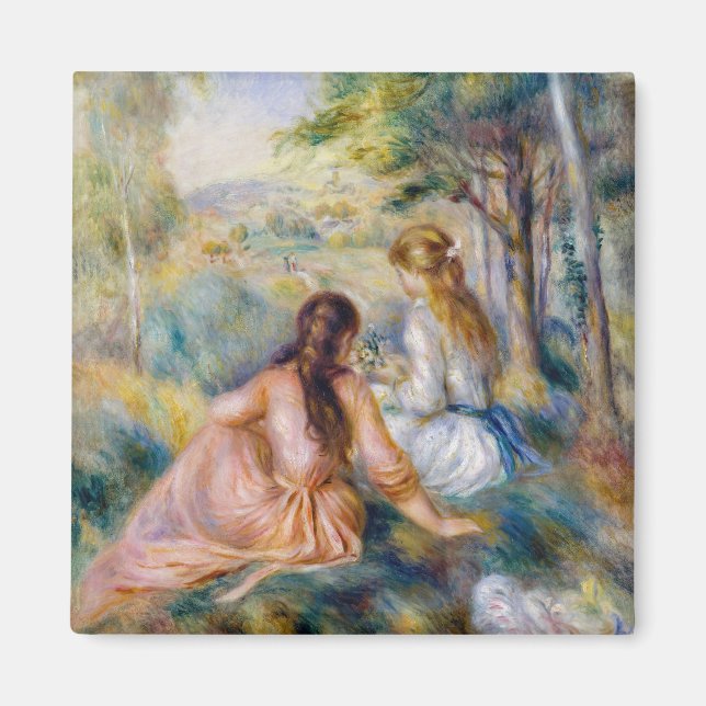 Imán Pierre-Auguste Renoir - In the Meadow (Frente)