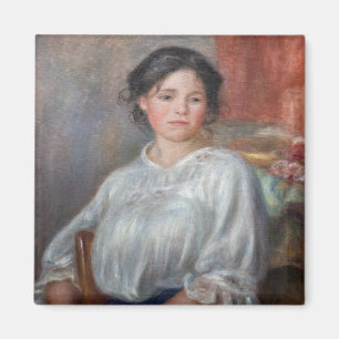 Imán Pierre-Auguste Renoir - Mujer joven sentada