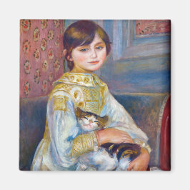 Imán Pierre-Auguste Renoir - Niño con gato
