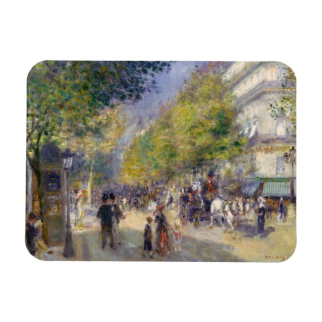 Imán Pierre-Auguste Renoir - París, Grands Boulevards (Horizontal)