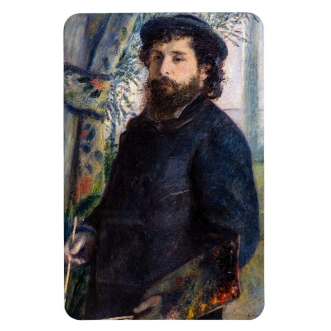 Imán Pierre Auguste Renoir - Retrato de Claude Monet (Vertical)