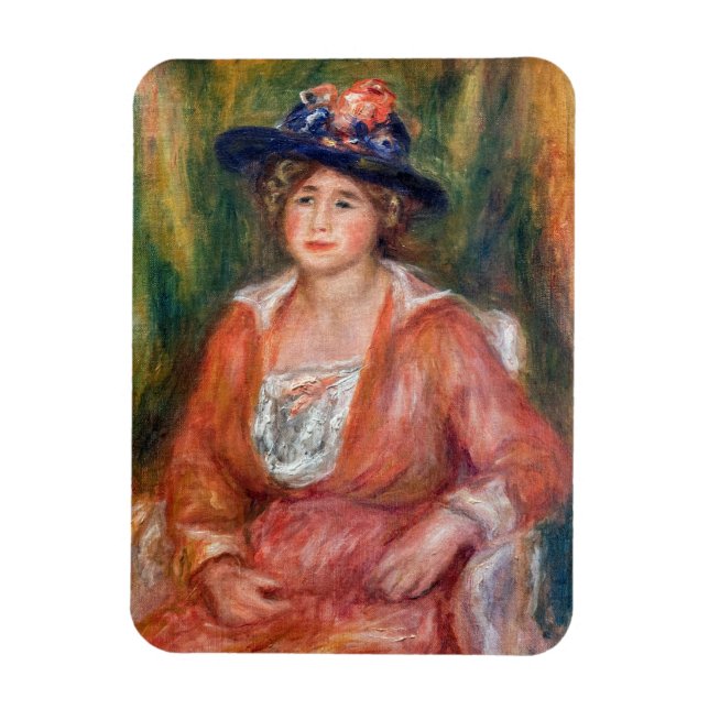 Imán Pierre-Auguste Renoir - Retrato de mujer sentada (Vertical)
