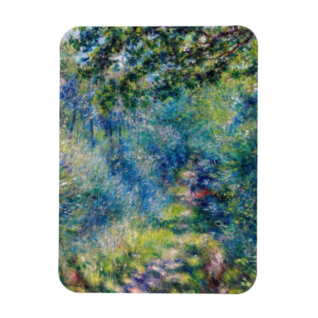 Imán Pierre-Auguste Renoir - Sendero por el bosque (Vertical)