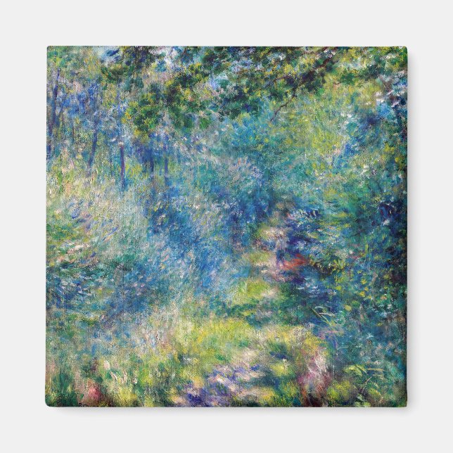 Imán Pierre-Auguste Renoir - Sendero por el bosque (Frente)